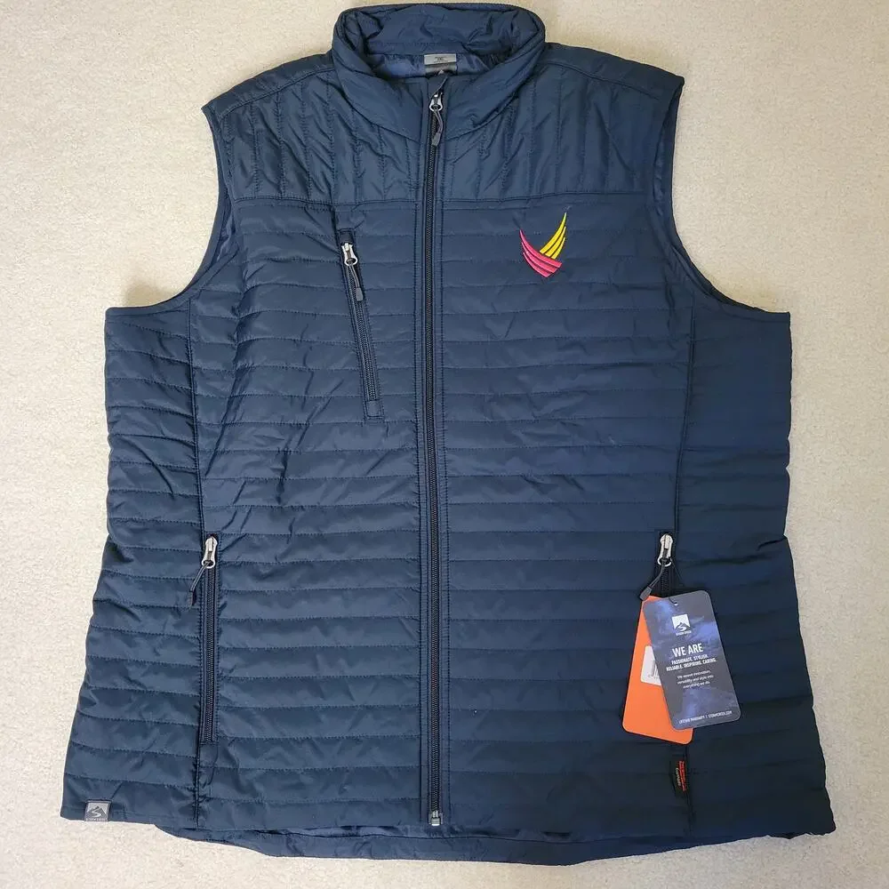 NWT Storm Creek Katrina Women's 2X Quilted Vest Insulated Water Resist Navy Blue - Picture 1 of 16